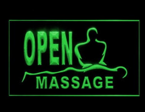 OPEN MASSAGE Body Foot LED Neon Sign